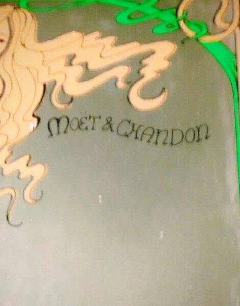 Oglinda vintage Moet & Chandon